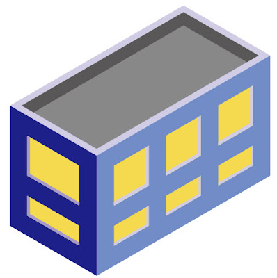 isometric building, membuat isometric coreldraw