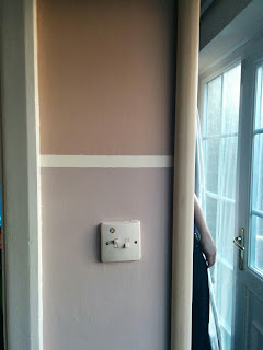 Two Paint Samples in the Hallway