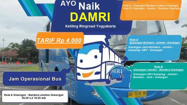 Jadwal Bus Damri Yogyakarta