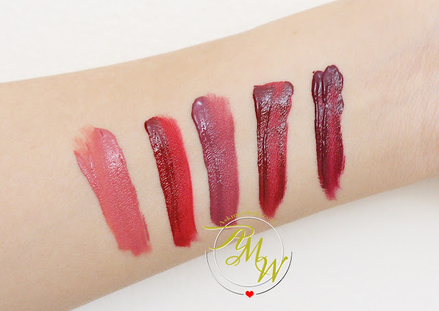 swatch photo of Sleek Matte Me Review in Bittersweet, Fired Up, Old Hollywood, Velvet Slipper and Vino Tinto
