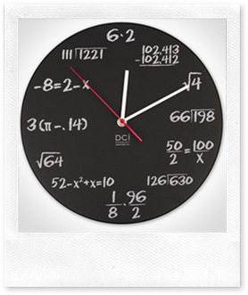 math pop quiz clock