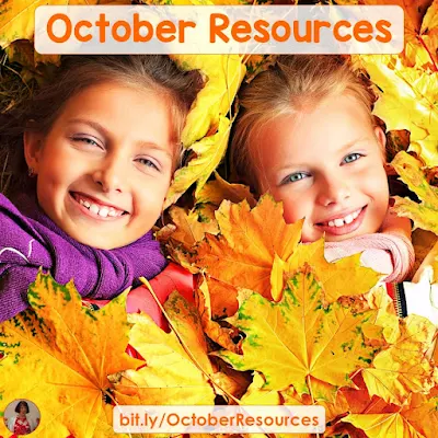 October Resources: Here are several resources, including a few freebies, to help your students learn with seasonal fun! (Fire Safety Week, autumn, football, and Halloween!)