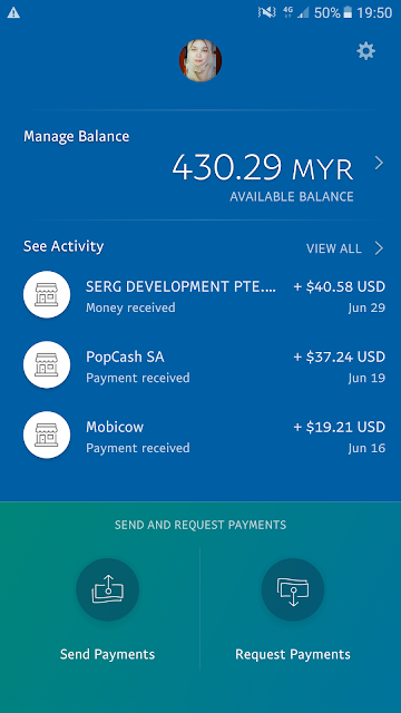 Akaun Paypal Bulan Jun 2017 Untuk Income Part Time Sebagai Publisher