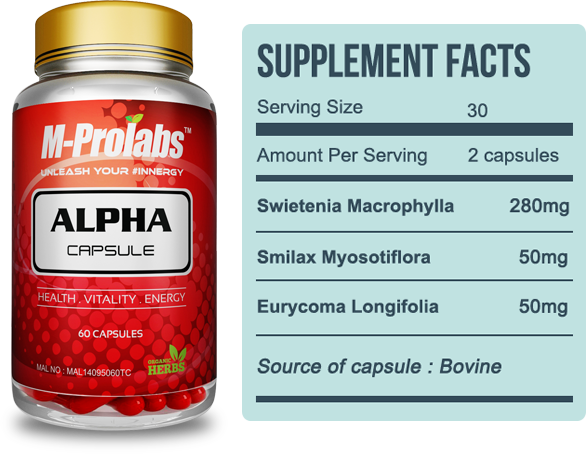 M-Prolabs Alpha Capsule: M-Prolabs Alpha Capsule - Ubat 