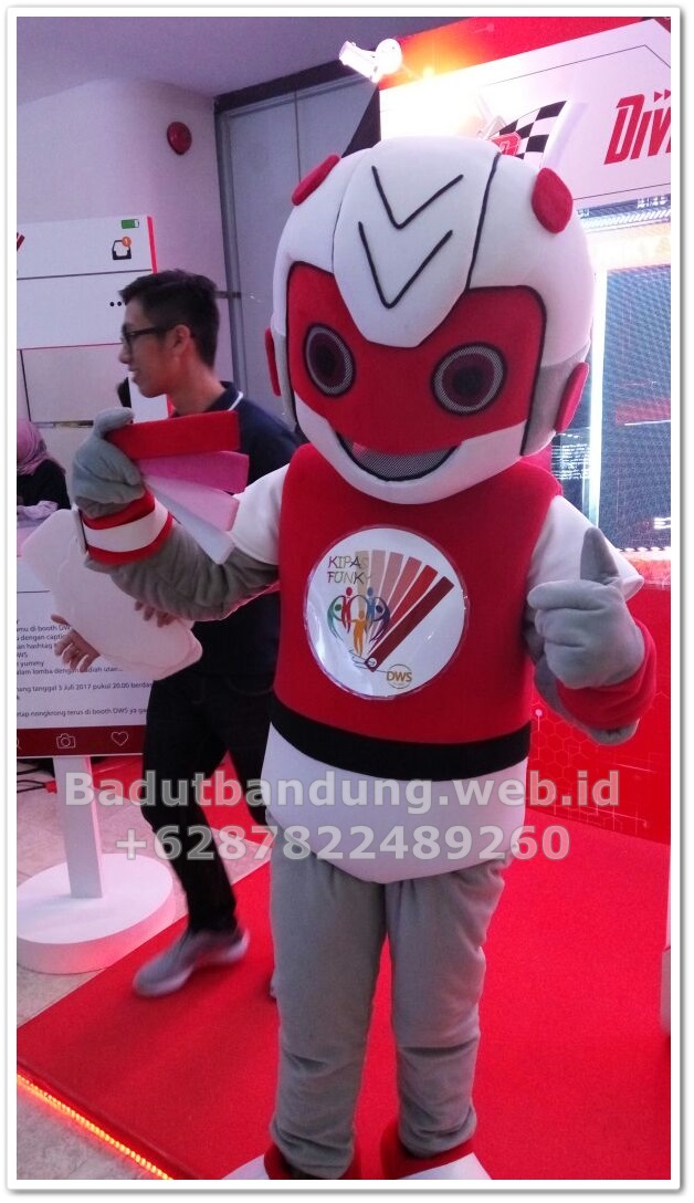 Contoh Badut Maskot Kostum Robot DWS Mantab