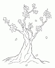 49+ Gambar Sketsa Pohon Bunga Sakura