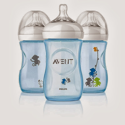 Avent Blue Monkey Design Natural Bottle Murah