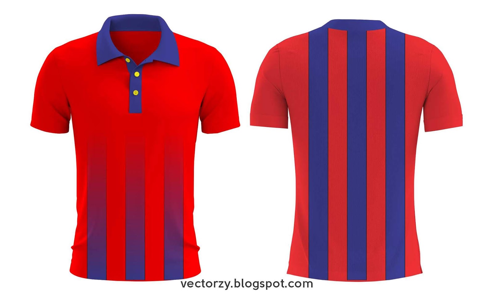 Download Mockup Jersey Sepak Bola Berkerah Polo CDR CorelDraw ...