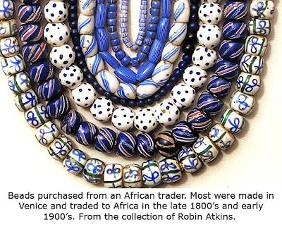 African trade beads, Robin Atkins collection