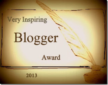 Immagine del logo del premio very inspiring blogger award 2013