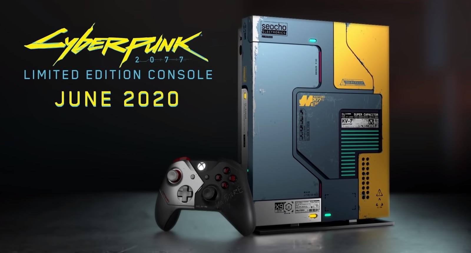 Une XBOX One X aux couleurs de Cyberpunk 2077 !