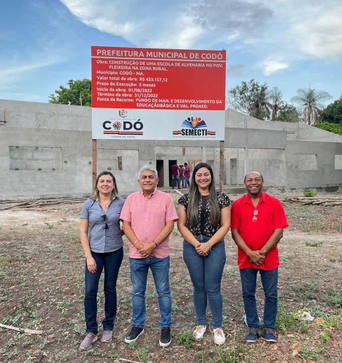 MA - Gestão de Zé Francisco inicia construção de unidades educacionais para acabar com escolas de taipa em Codó