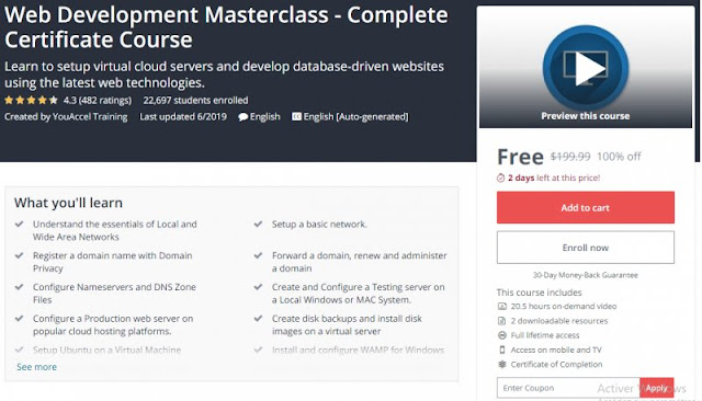 [100% Off] Web Development Masterclass - Complete Certificate Course| Worth 199,99$