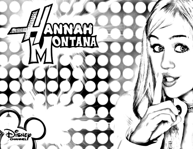 greatest hannah montana coloring pages