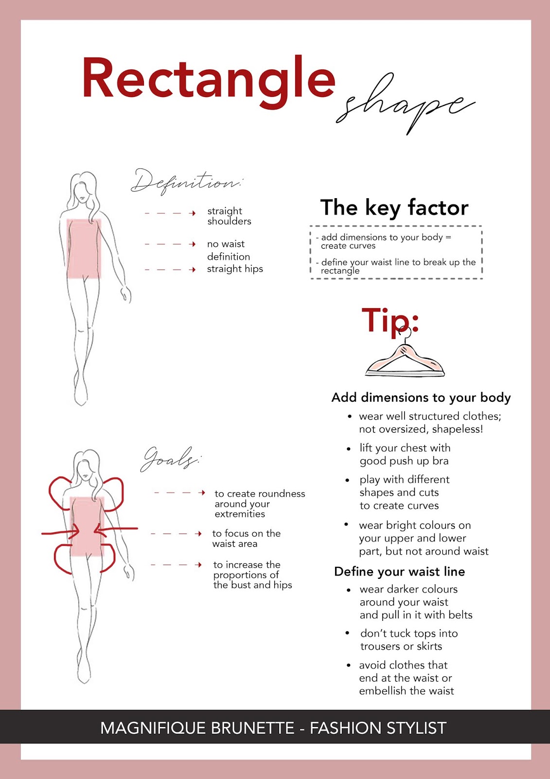 Body Shape Ultimate Guide - Part 2 = RECTANGLE SHAPE - Magnifique