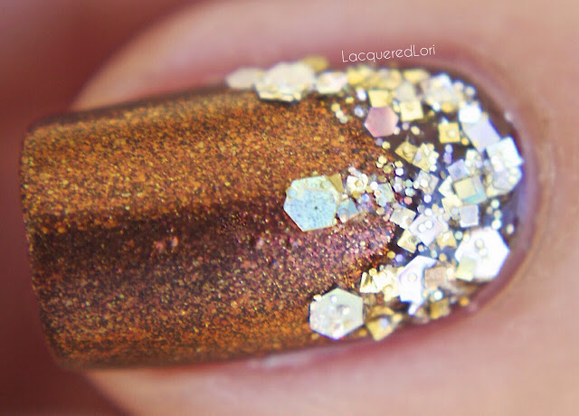 Million Dollar Gradient Gold Glitter Nail Polish By Glitter Lambs