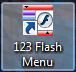 Hướng dẫn sử dụng phần mềm 123 Flash menu.