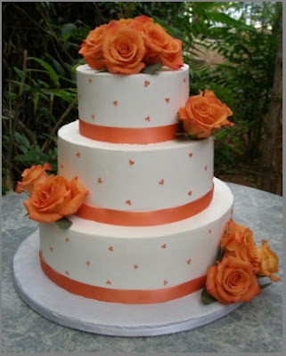 white cakes with flower