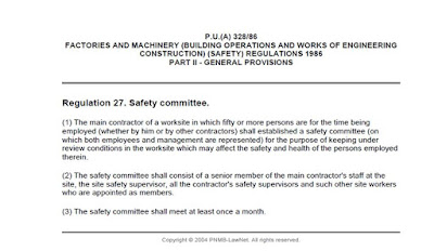 OSH The Journey: OSHA 1994 Section 2. Prevailing laws.