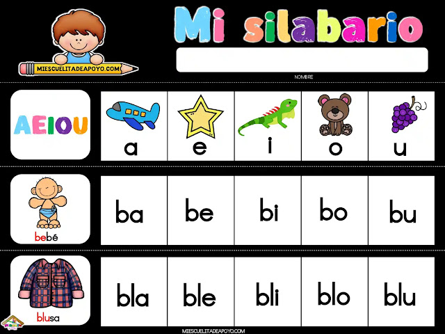silabario para niños de primer grado pdf