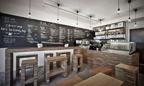 Contoh Gambar Desain  Interior  dan Exterior Coffee  Shop  