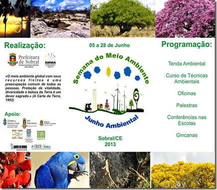 FOLDER SEMANA DO MEIO AMBIENTE 2013