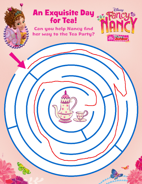 Disney Junior Fancy Nancy Tea Maze finished