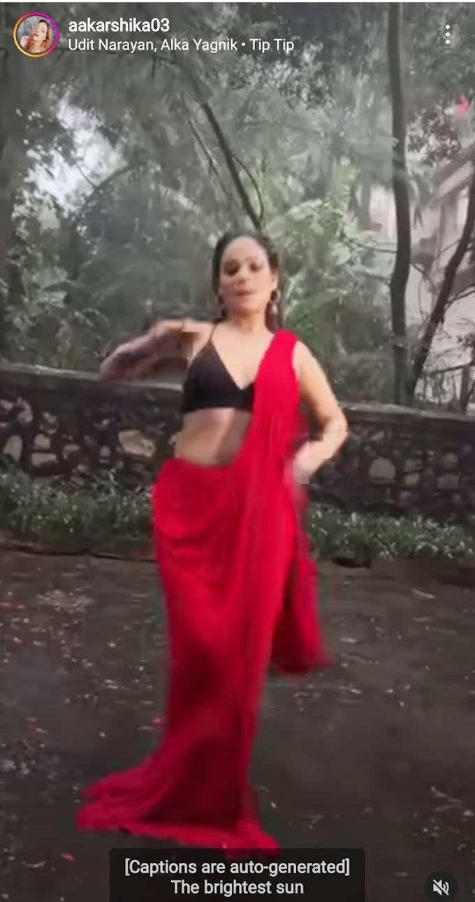 Viral Video Sunny Leone Look Like Aakarshika Goyal Rain Dance on – Tip Tip Barsa Pani