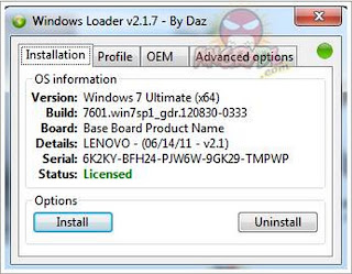 Windows Loader v2 1 7 ดาวน์โหลดโปรแกรมฟรี