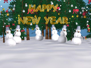 3d wallpaper on new year