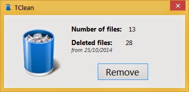 TClean 1.0.0 [Portable][Pequeña utilidad para limpiar archivos temporales del sistema]