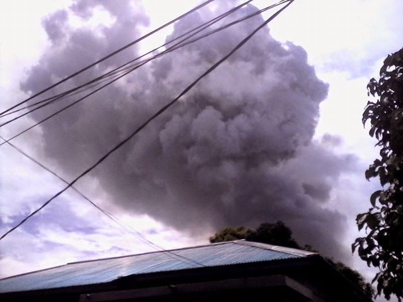 Kebakaran Kota Tarakan Tanggal 5 January 2015 Pukul 1.20 siang