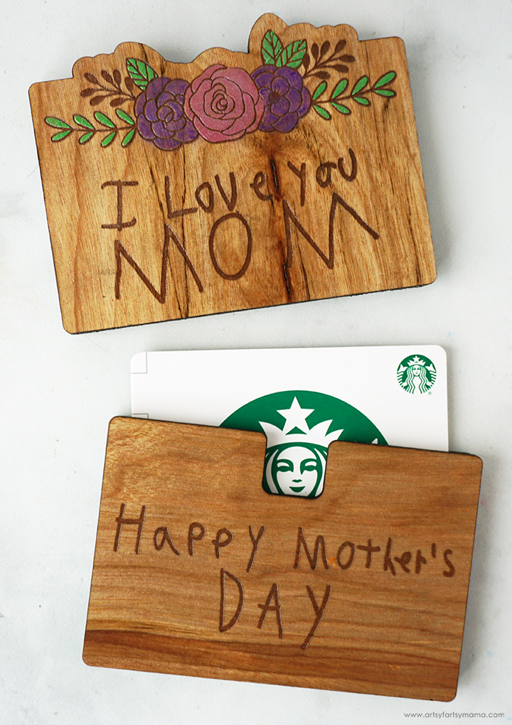 Mother's Day Wooden Gift Card Holder