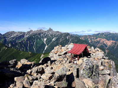 表銀座縦走　大天井岳　山頂