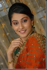 regina in saree