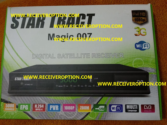 STAR TRACT MAGIC 007 HD RECEIVER AUTO ROLL POWERVU KEY NEW SOFTWARE