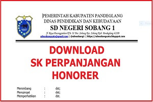 Download SK Perpanjangan Guru Honorer Sekolah