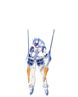 Code:015 “Ichigo” y “Code:056 “Goro”, cuyo FRANXX es Delphinium.