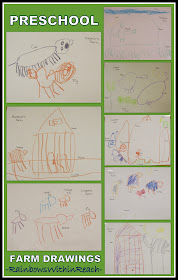 photo of: Farm Drawings in Preschool via RainbowsWIthinReach