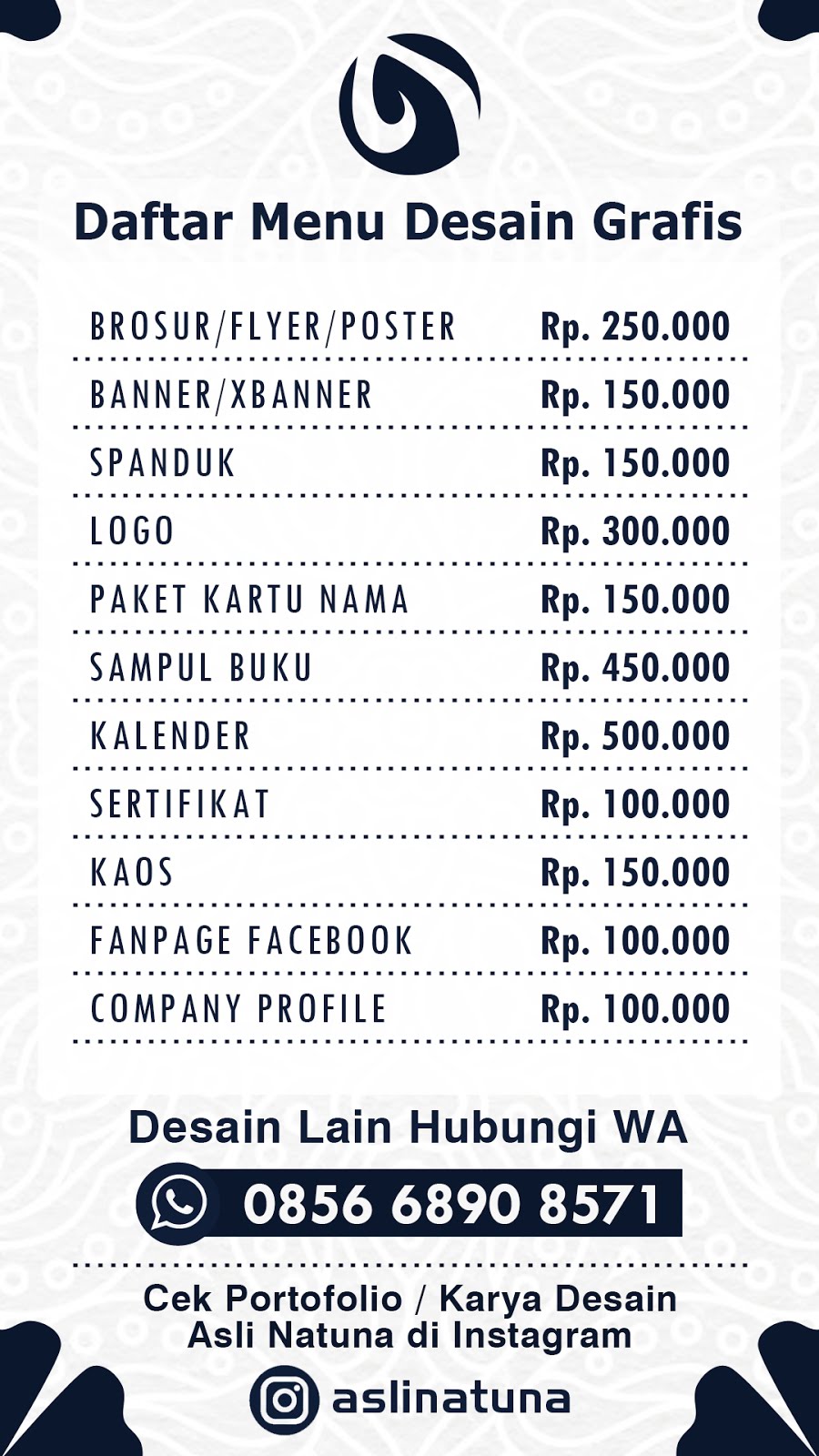 Daftar Harga Desain  Grafis