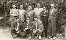 Participantes en el torneo de ajedrez por eliminatorias de La Pobla de Lillet 1959 y en el match Lillet-Comarca