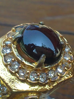 natural dark red garnet