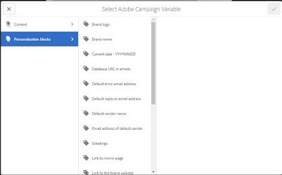 personalize adobe campaign variables