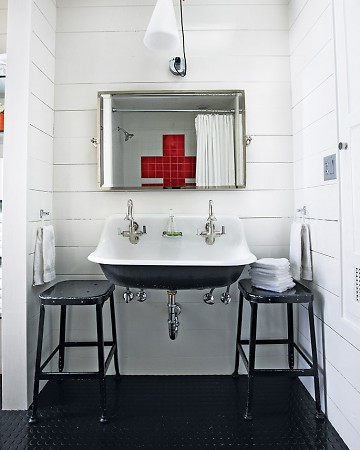 Bathroom Vanities Maryland on Mix And Chic  Home Tour  An Industrial Chic Texas Duplex
