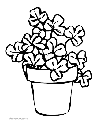 shamrocks coloring pages