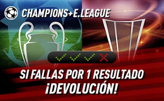 sportium promo Champions Europa League 6-8 abril 2021