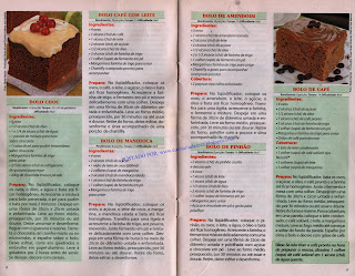 RECEITAS DE BOLOS DE LIQUIDIFICADOR