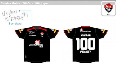 Camisa de Viáfara 100 jogos