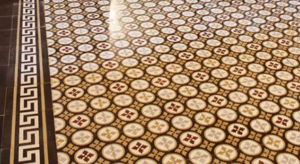 Mosaic Tiles Carpet Floor Decorating Ideas