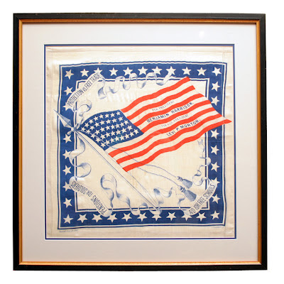 Harrison and Morton Political Bandana 1888